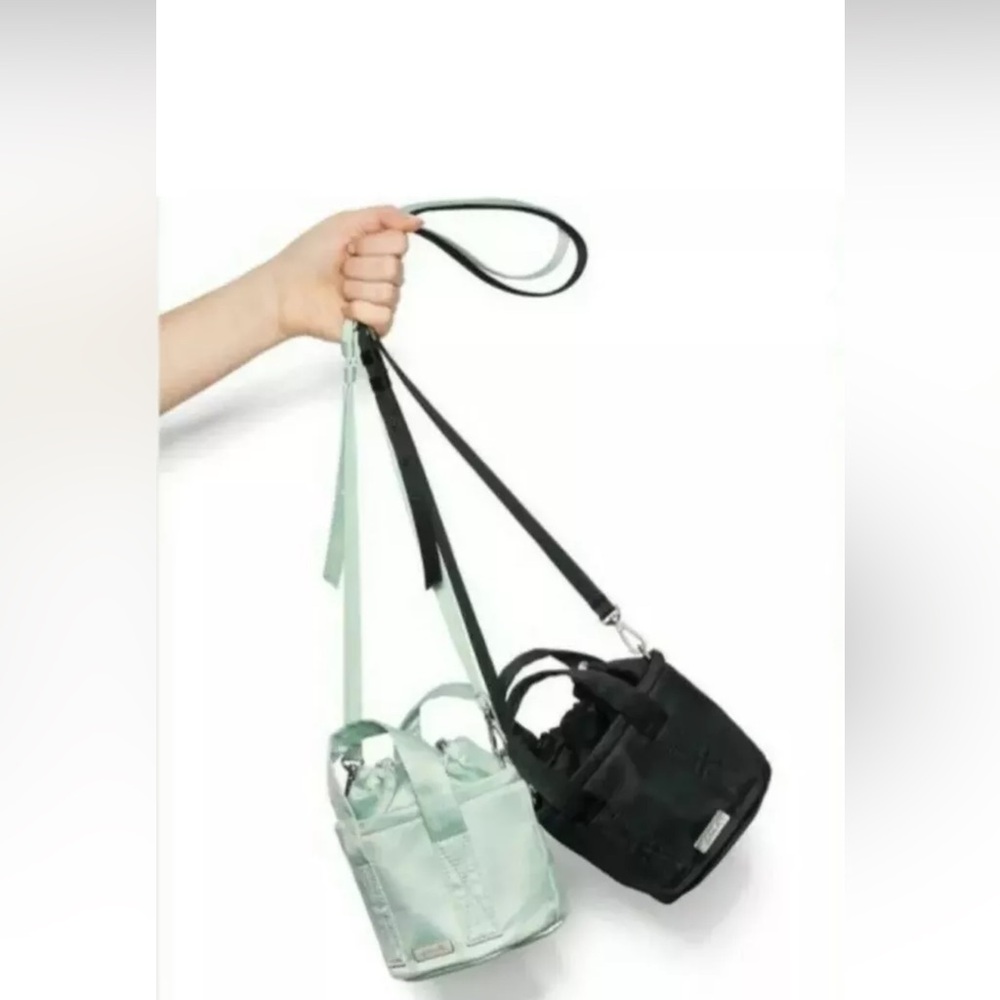 EUC Victoria's Secret Pink Mini Bucket Crossbody Bag Black Color New